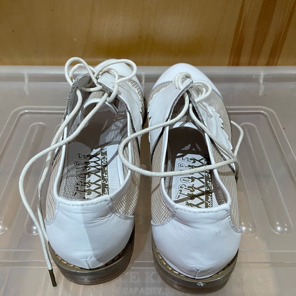 F-troupe Leather/Mesh Oxfords Size 9.5 - Picture 3 of 7